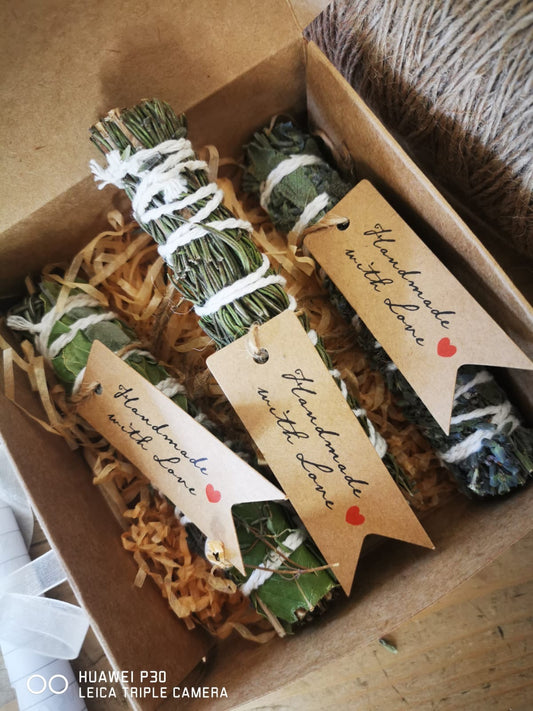 Kit con palo santo e smudge